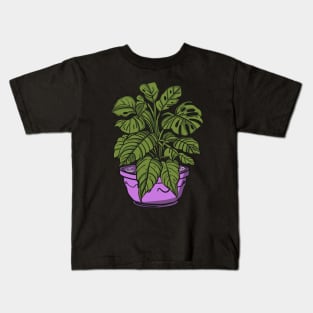 Monstera plant Kids T-Shirt